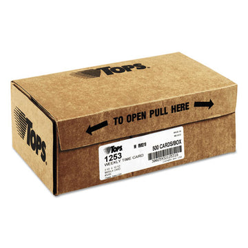 TOPS™ Time Clock Cards, Replacement For 3200, One Side, 3.5 X 10.5, 500-box freeshipping - TVN Wholesale